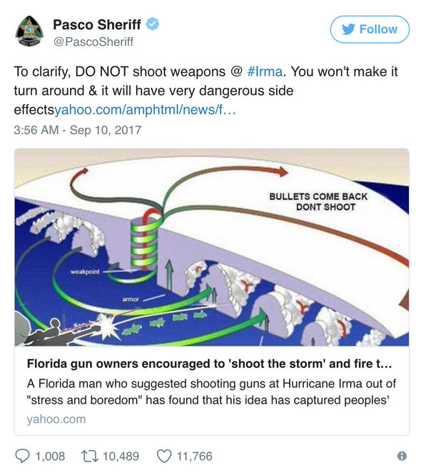 Irma Hurricane effect in Florida